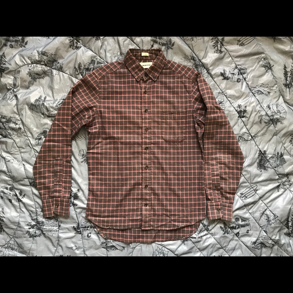 Gingham “Malcolm” Taylorstitch button up